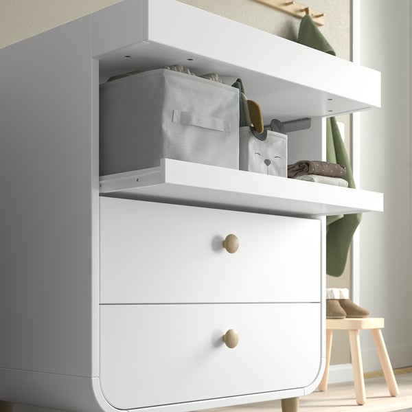 MYLLRA - MYLLRA Changing table with drawers, white