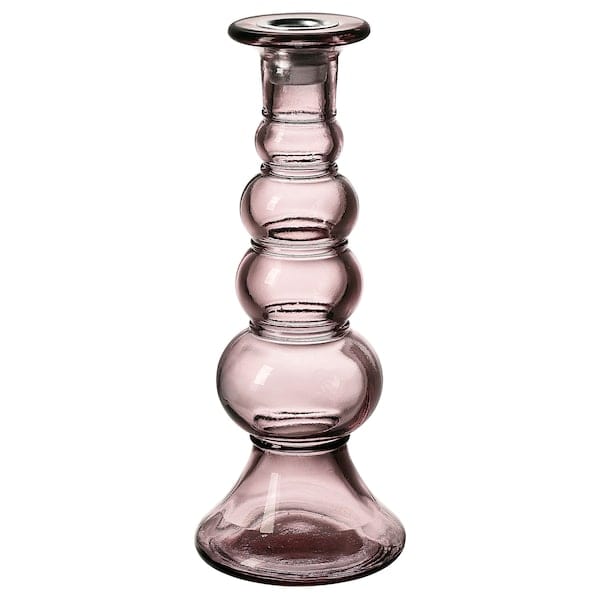 MYRMOSAIK - Candlestick, pink, 22 cm