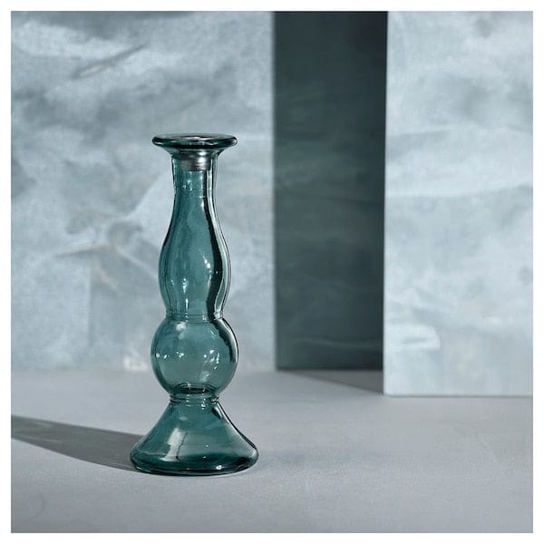 MYRMOSAIK - Candlestick, green,22 cm