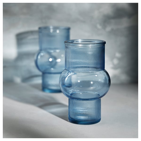MYRMOSAIK - MYRMOSAIK Vase, blue, 17 cm