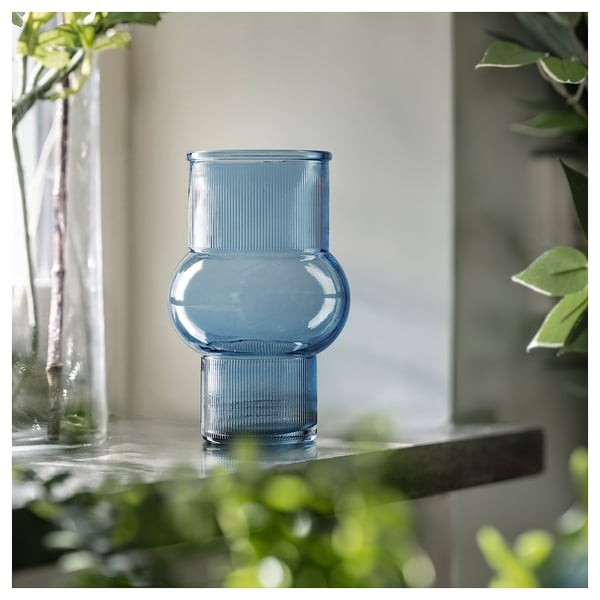 MYRMOSAIK vase, blue