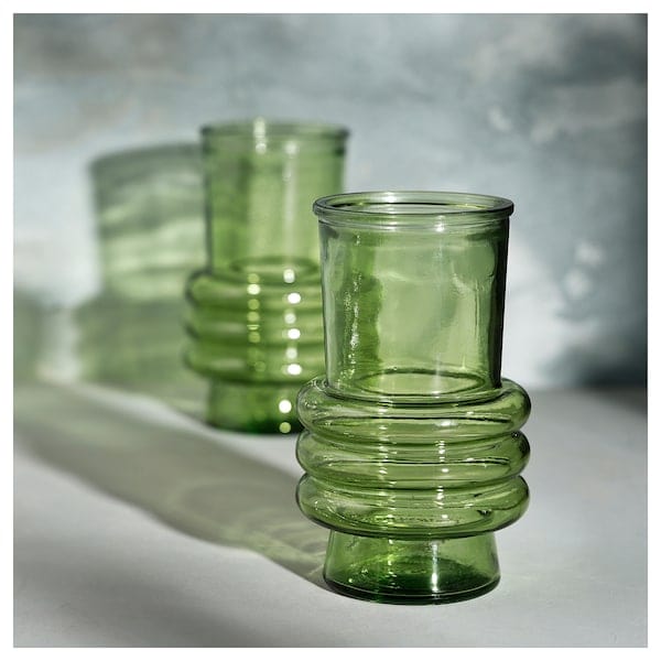 Ikea MYRMOSAIK - Vaso, verde,17 cm