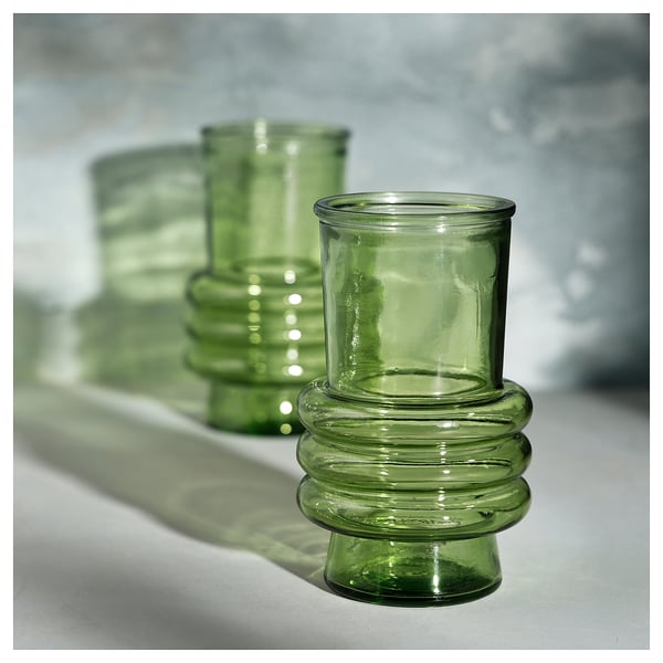 MYRMOSAIK - MYRMOSAIK Vase, green, 17 cm