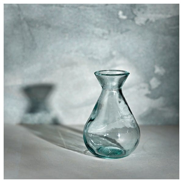 Ikea MYRMOSAIK - Vase, transparent glass,11 cm