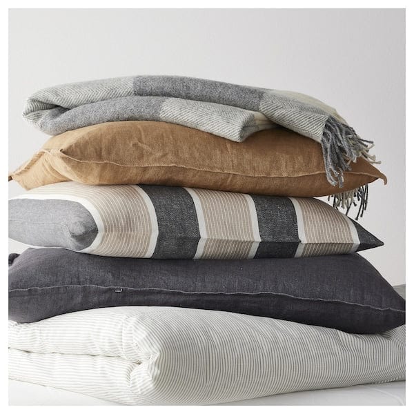 Ikea MYRULL - Throw, light grey, 130x170 cm
