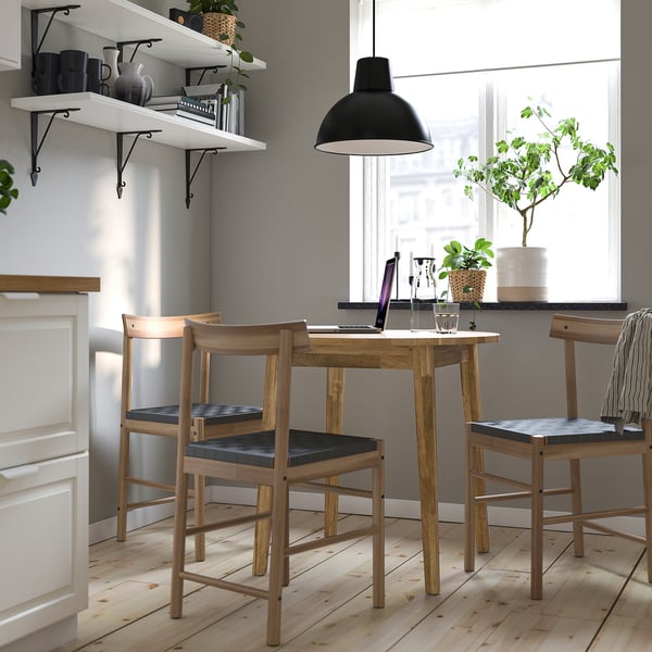 NACKANÄS chair, acacia, 45x81x47 cm