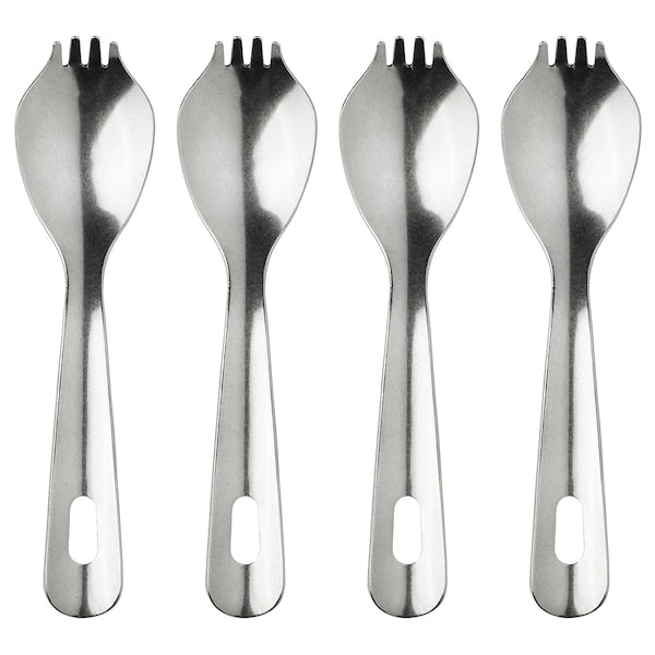 NÄBBFISK - Spoon/fork, stainless steel,17 cm