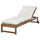 NÄMMARÖ - Lettino, da esterno mordente marrone chiaro/Kuddarna grigio chiaro-beige