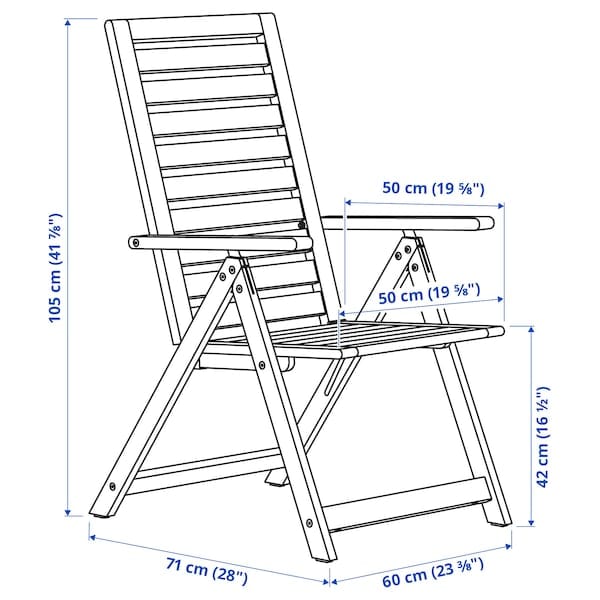 Ikea NÄMMARÖ - Table+4 relaxing chairs, garden, mordant light brown/Kuddarna light gray-beige,140x75 cm