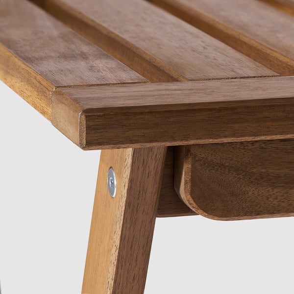 NÄMMARÖ - Folding table, light brown stain,108x37 cm