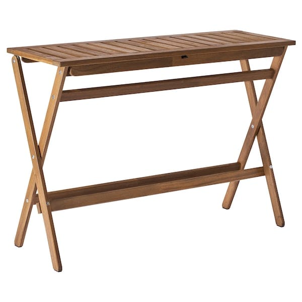 Ikea NÄMMARÖ - Folding table, light brown stain,108x37 cm