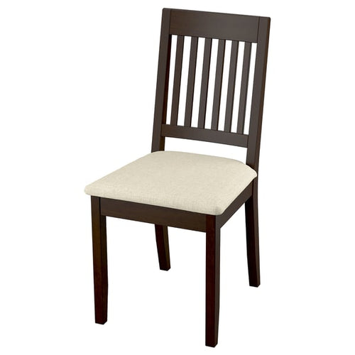 NÄSINGE - Chair, mordanted dark brown/Kilanda light beige