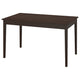 NÄSINGE extendable table, dark brown stained/beech veneer, 130/190x80 cm