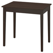 NÄSINGE table, dark brown stained/beech veneer, 80x60 cm
