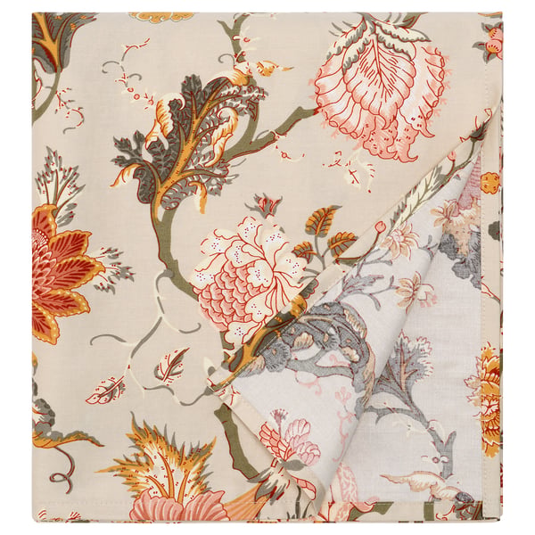 NÄSSELKLOCKA flat sheet, light grey-beige, 150x260 cm