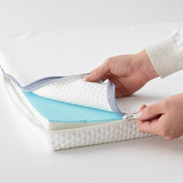 NÄSTABERG mattress pad, white, 140x200 cm