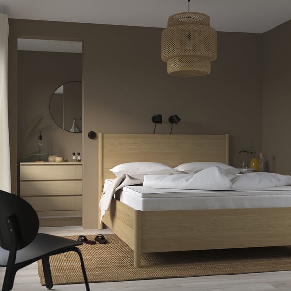 NÄSTABERG mattress pad, white, 160x200 cm