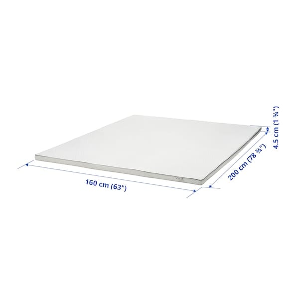 Ikea NÄSTABERG - Topper, bianco,160x200 cm