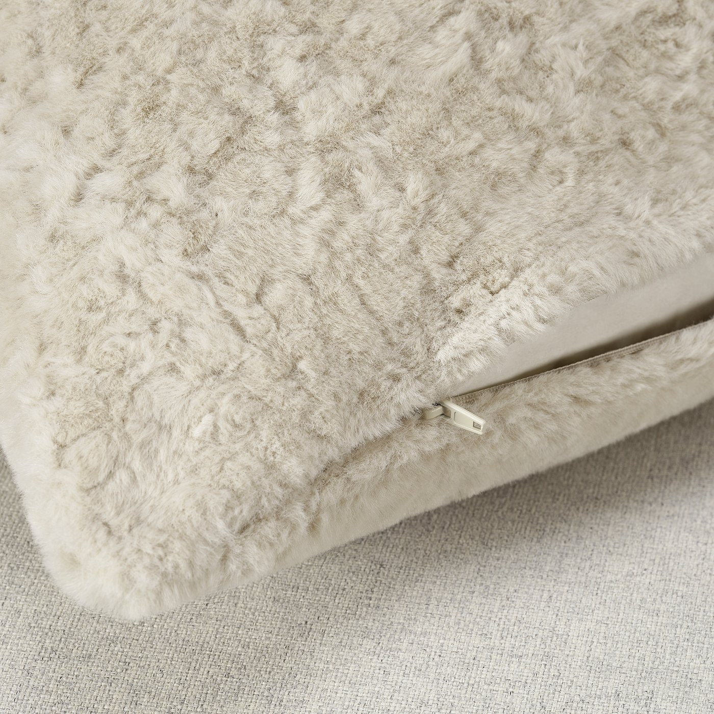 NÄTNÄVA cushion cover, beige, 48x48 cm