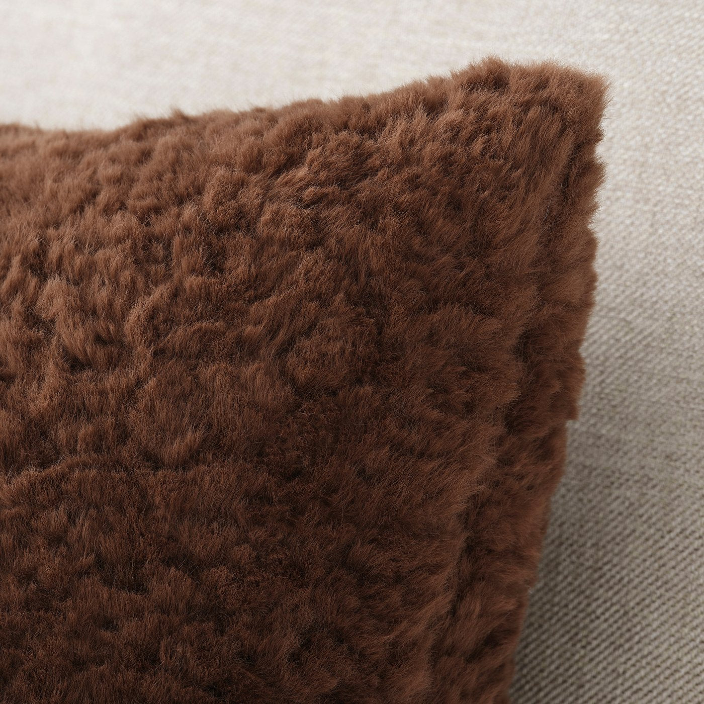 NÄTNÄVA cushion cover, brown, 48x48 cm