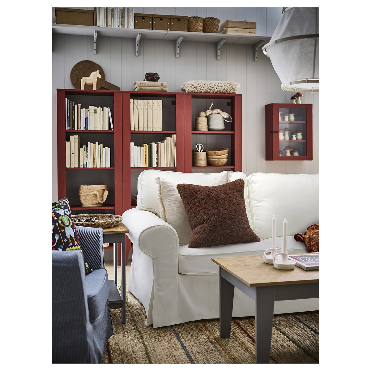 NÄTNÄVA cushion cover, brown, 48x48 cm