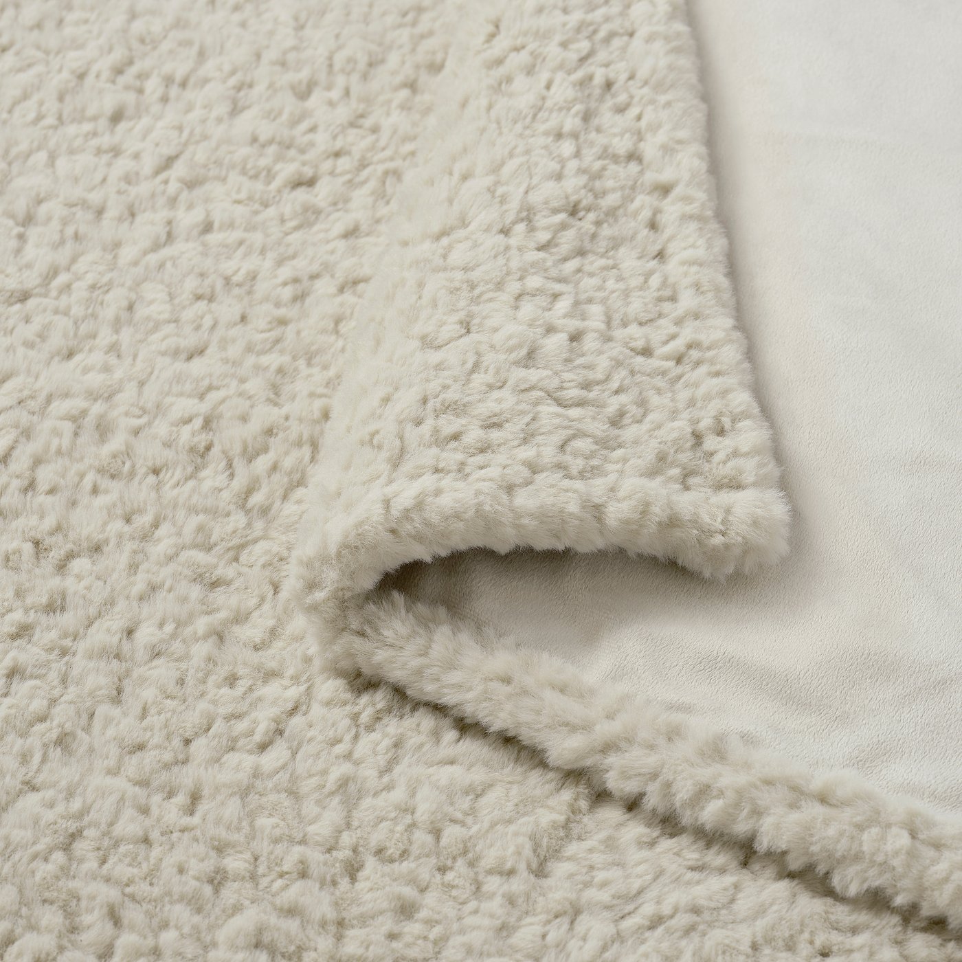 NÄTNÄVA throw, beige, 130x170 cm