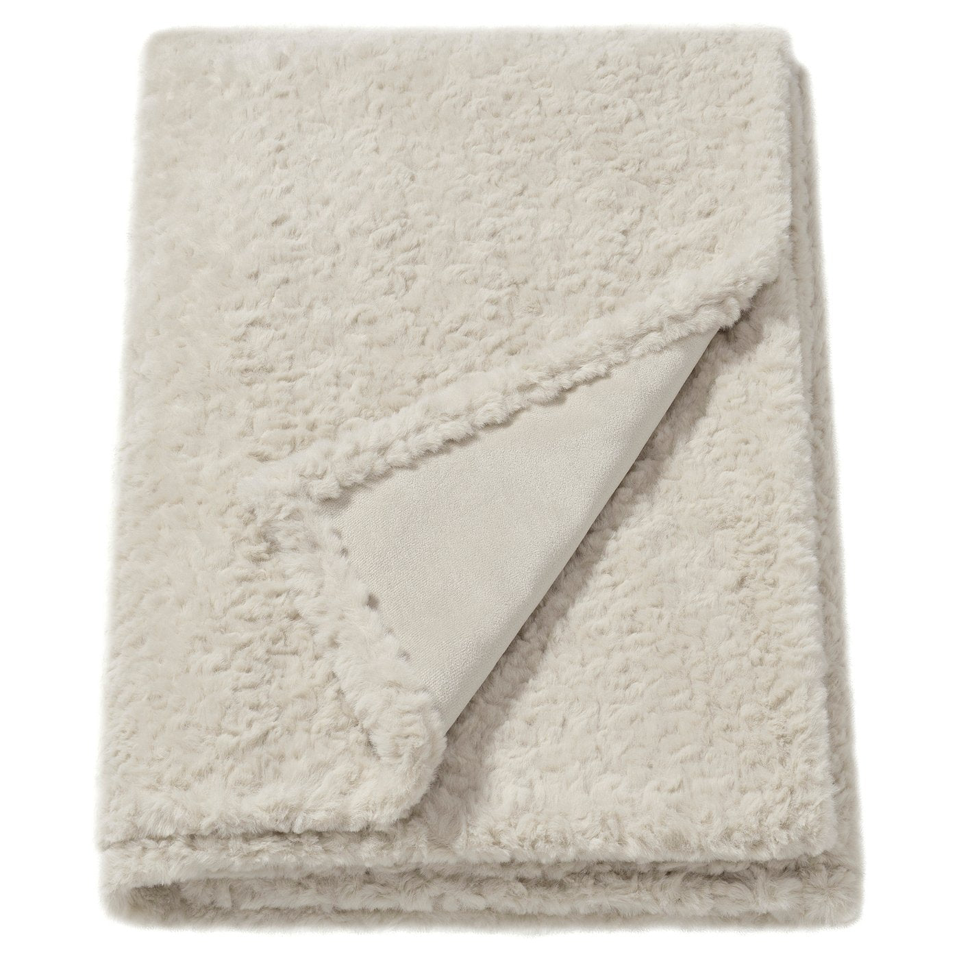 NÄTNÄVA throw, beige, 130x170 cm