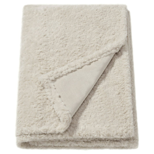 NÄTNÄVA throw, beige, 130x170 cm
