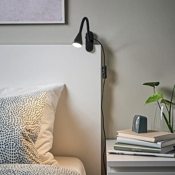 Ikea NÄVLINGE LED filler with clamp - black ,