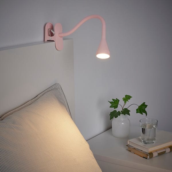 Ikea NÄVLINGE LED filler with clamp - pale pink ,