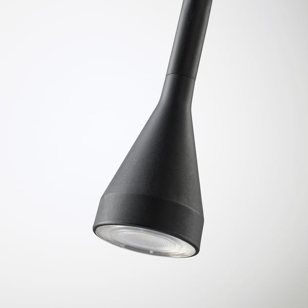 NÄVLINGE LED wall/clamp spotlight, black, 63 cm
