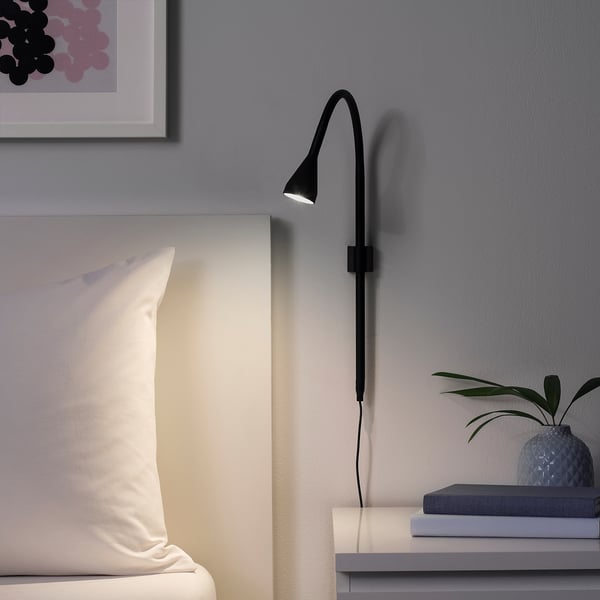 NÄVLINGE Wall/Clamp LED Filler - Black ,