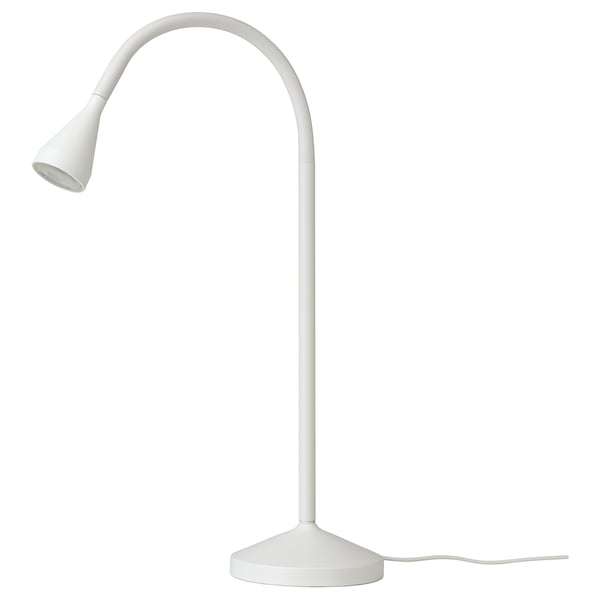 NÄVLINGE LED desk lamp, yellow/white, 66 cm