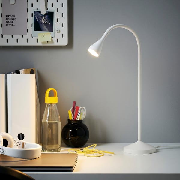 NÄVLINGE LED work lamp, white, 66 cm