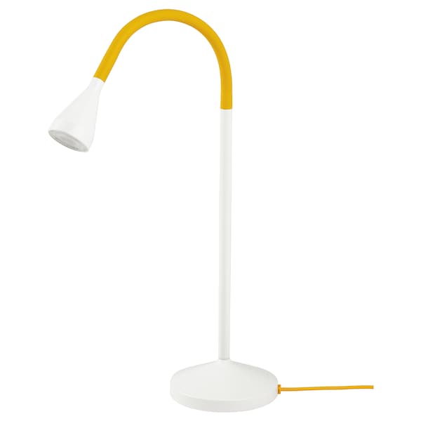 NÄVLINGE - LED desk lamp, yellow/white