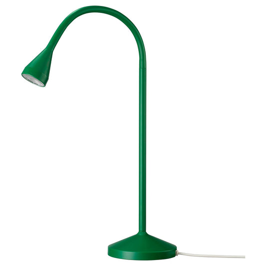 NÄVLINGE LED desk lamp, green, 66 cm