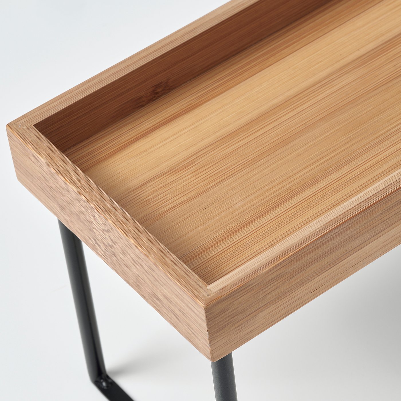 NÅLBLECKA kitchen countertop organiser, metal/bamboo, 23x15x13 cm