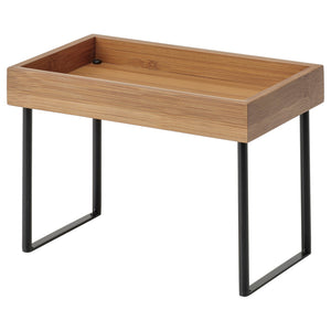 NÅLBLECKA kitchen countertop organiser, metal/bamboo, 23x15x13 cm