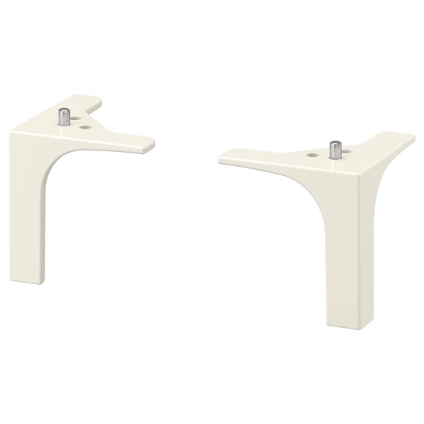 NANNARP leg, white, 100 mmx100 mmx100 mm cm, 2 pack