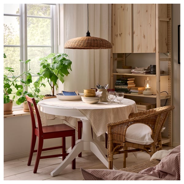 NARRKOLV pendant lamp, rattan, 56 cm