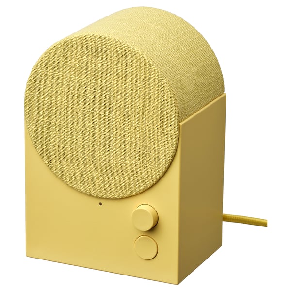NATTBAD Bluetooth speaker, yellow, 12x18x9 cm