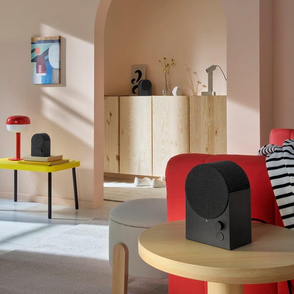NATTBAD Bluetooth speaker, black, 12x18x9 cm
