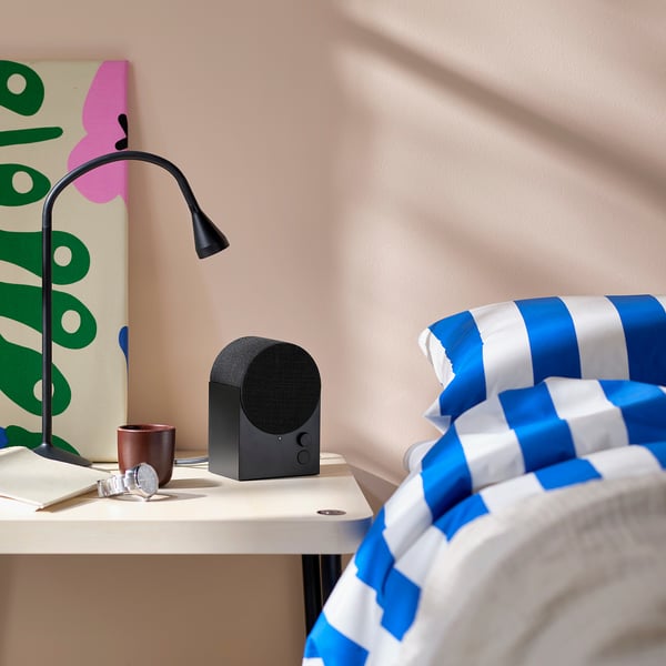 NATTBAD Bluetooth speaker, black, 2 mx12.3 cm