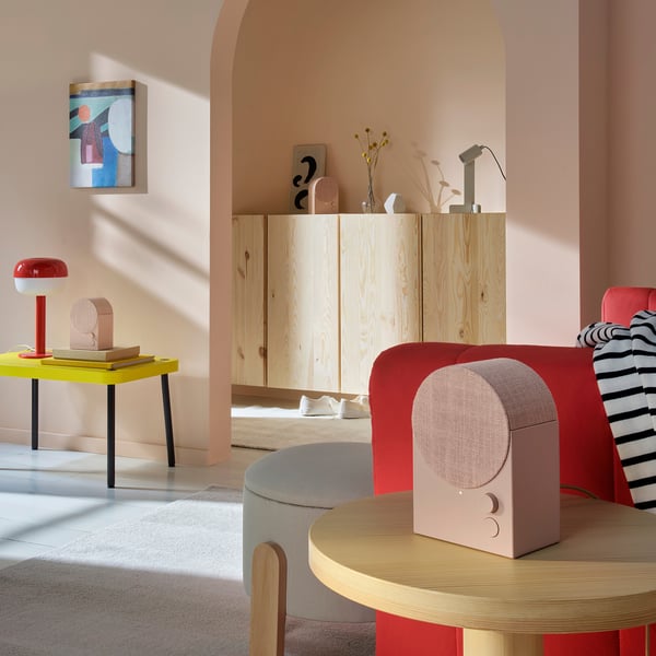 NATTBAD Bluetooth speaker, pink, 2 mx12.3 cm