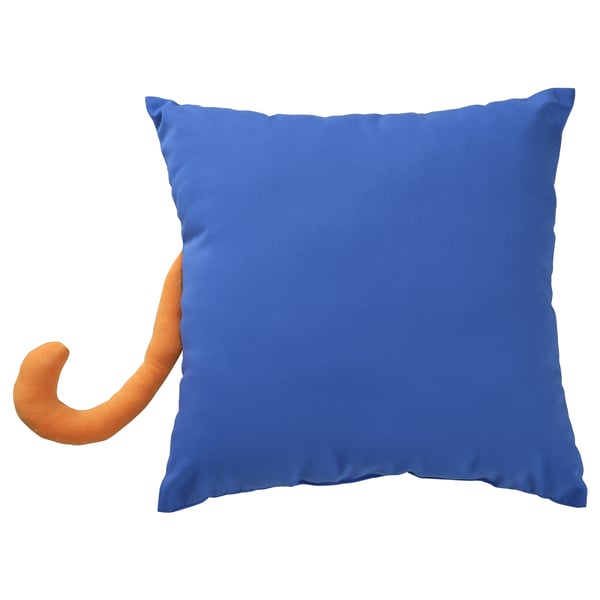 NATTHÄGER - Cuscino, blu/tigre,50x50 cm