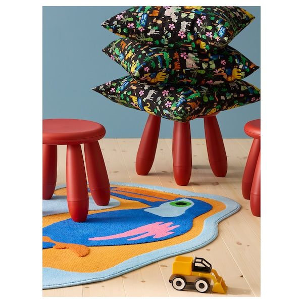 NATTHÄGER cushion cover, multicolour/jungle, 50x50 cm