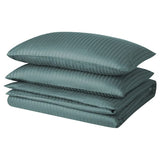 NATTJASMIN duvet cover and 2 pillowcases, blue-green, 240x220/50x80 cm