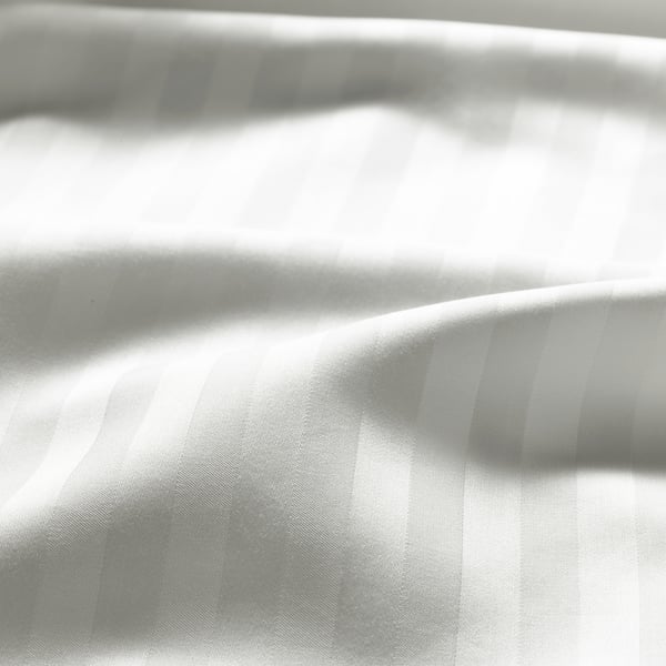NATTJASMIN duvet cover and pillowcase, white, 150x200/50x80 cm