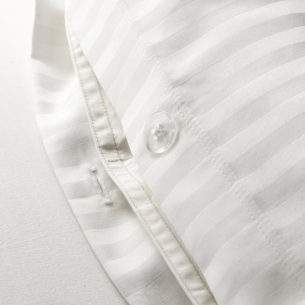 NATTJASMIN duvet cover and pillowcase, white, 150x200/50x80 cm