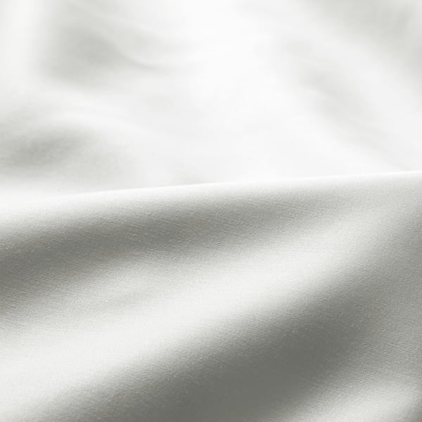 NATTJASMIN fitted sheet, white, 90x200 cm